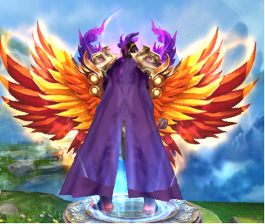 别人家的大翅膀哥——裂刃,肌肉猛男加上酷炫金橙色大翅膀,说不上来的